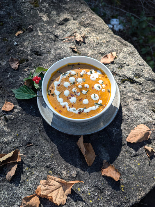 Sage Tahini Pumpkin Soup